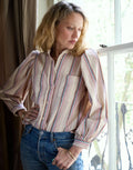 ingrid blouse | sunwash stripe