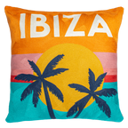 Ibiza Sunset Needlepoint Pillow