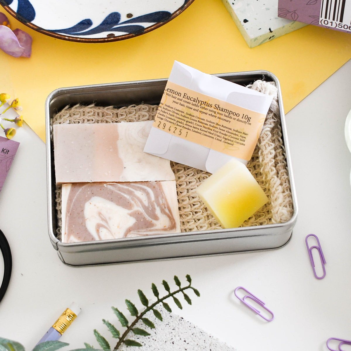 Earth Mini Travel Wash Kit | Natural “On the Go” Shampoo, Conditioner & Soap Set | Vegan, Plastic-Free Hair Care | Perfect Travel Gift