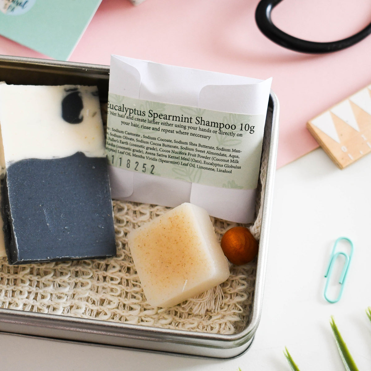 Fresh Mini Travel Wash Kit | Natural “On the Go” Shampoo, Conditioner & Soap Set | Vegan, Plastic-Free Hair Care | Perfect Travel Gift