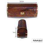 Dala Chest Shape Wooden Pen Box with Secret Compartment