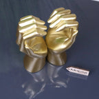 Darela Love Heart Hands Ornament Gold