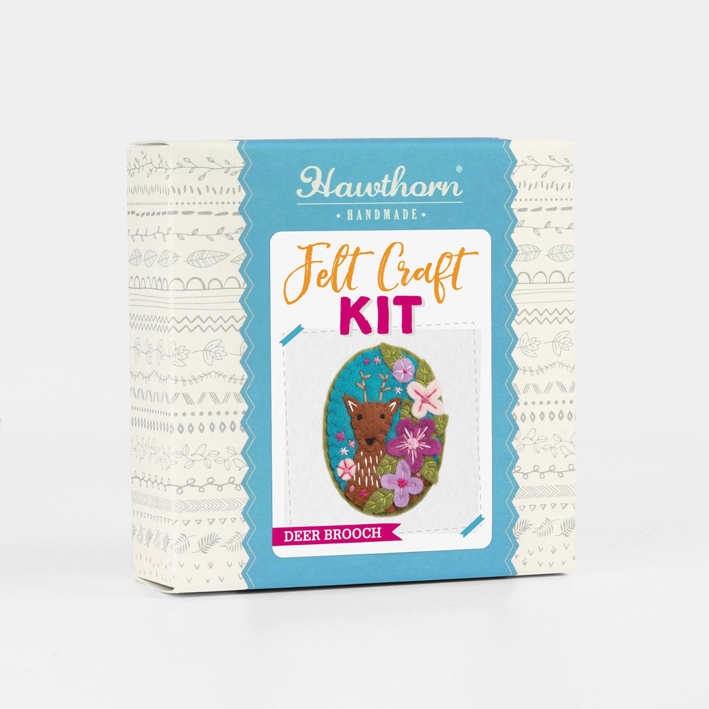 Deer Felt Craft Brooch Kit for Beginners