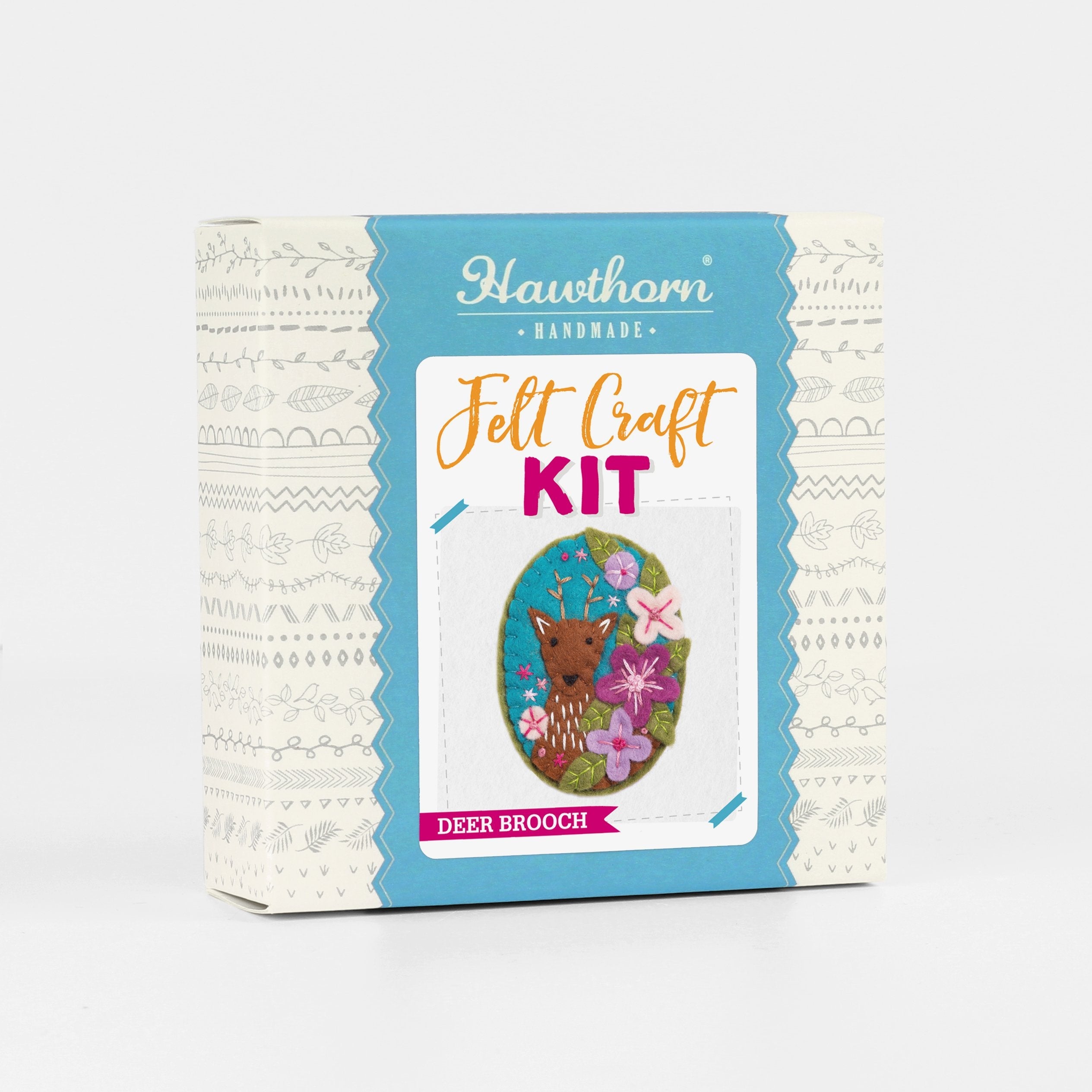 Deer Felt Craft Brooch Kit for Beginners