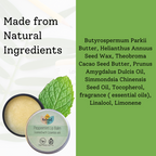 Peppermint Natural Lip Balm | Vegan, Hydrating & Nourishing | Plastic-Free, Handmade Lip Care