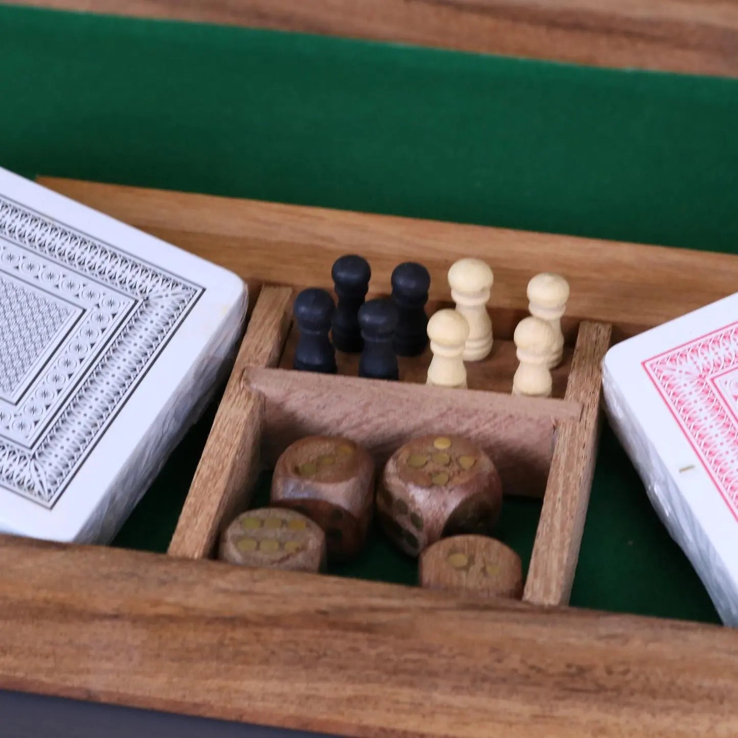 Deori Sheesham Wood Travel Cribbage Set