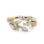 Adjustable Leaf Ring in Gold