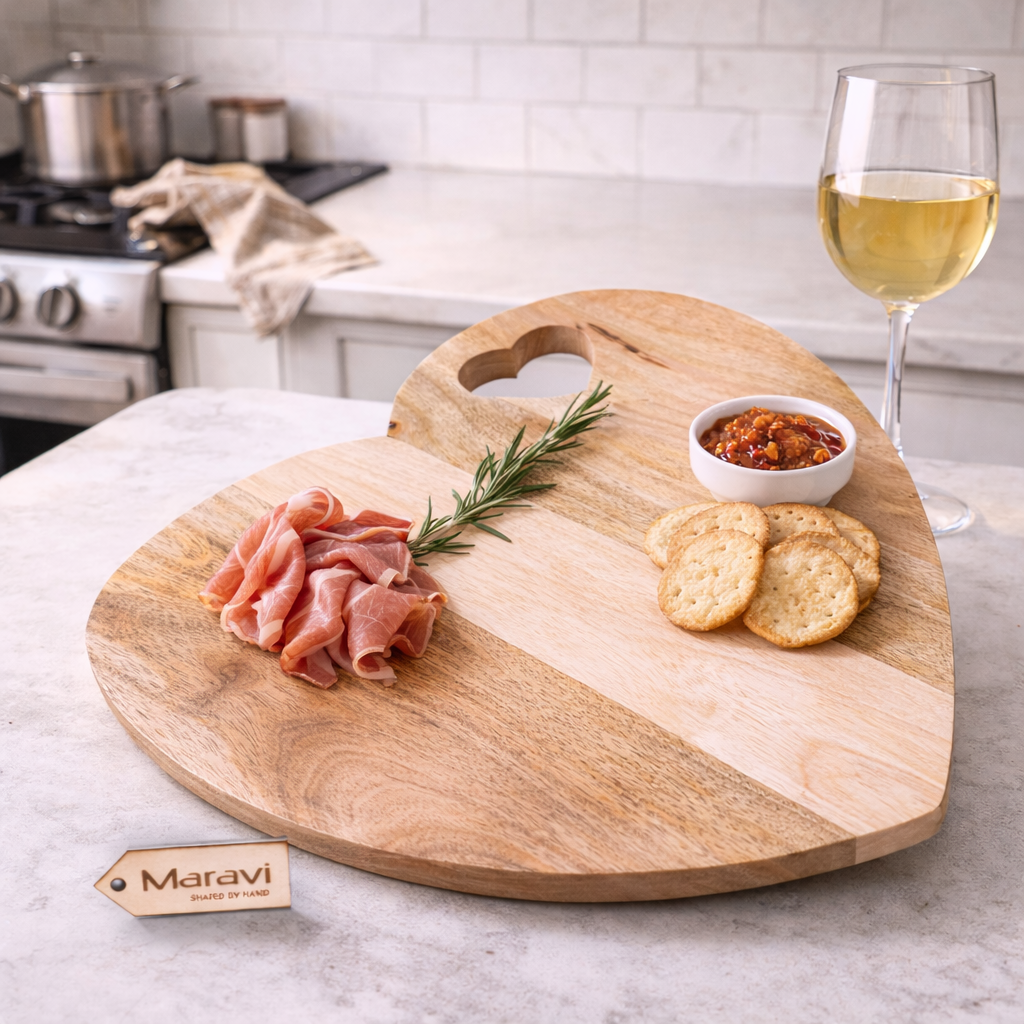 Dili Heart Shape Chopping Board 40cm