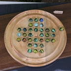 Dinod Large Wooden Solitaire Board Game Set