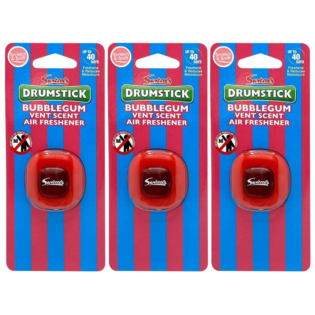 Swizzels Bubblegum Drumstick Single Vent Clip Car Air Freshener