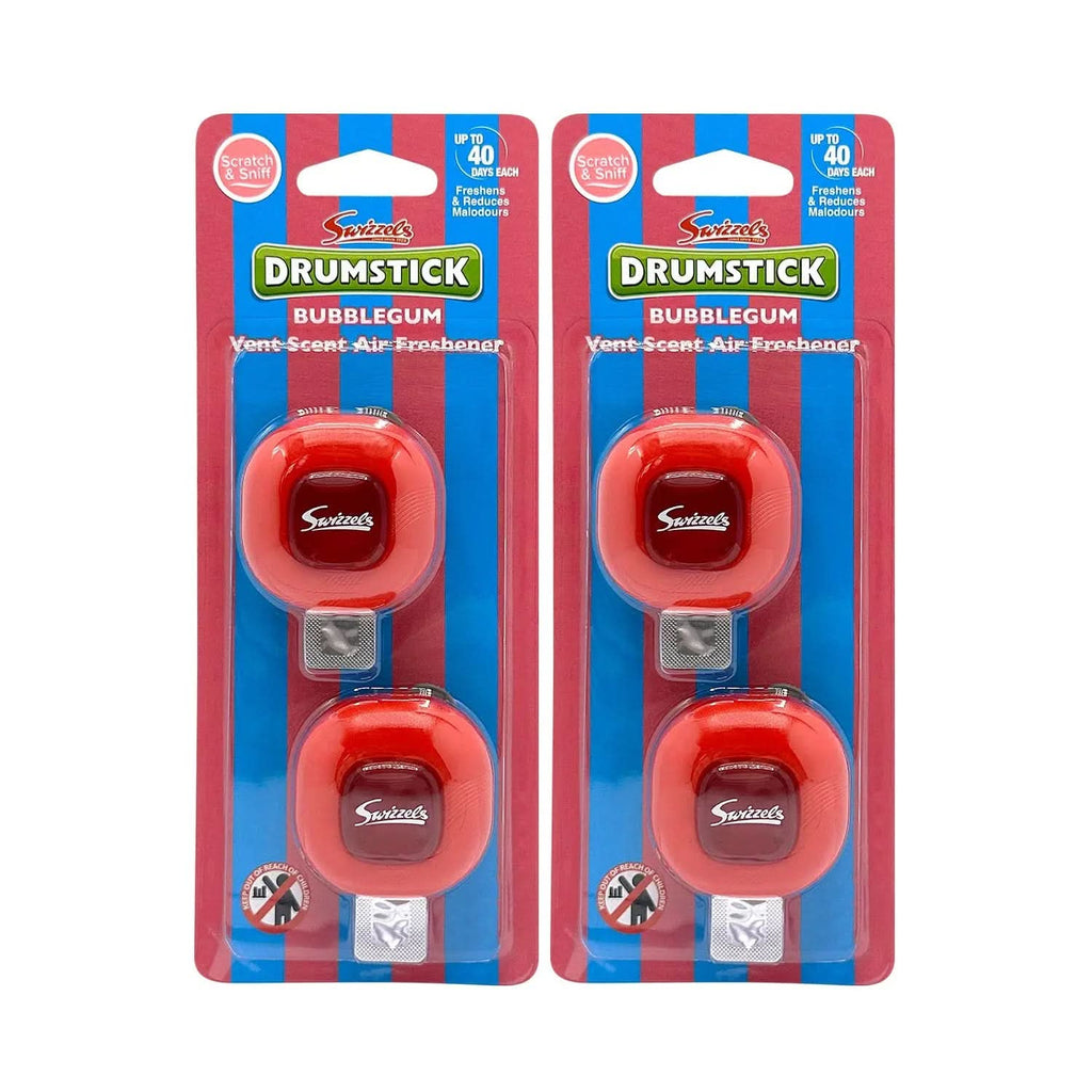 Swizzels Bubblegum Drumstick Twin Vent Clip Car Air Freshener