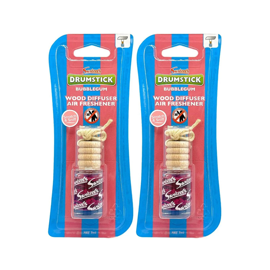 Swizzels Bubblegum Drumstick Wood Diffuser Car Air Freshener