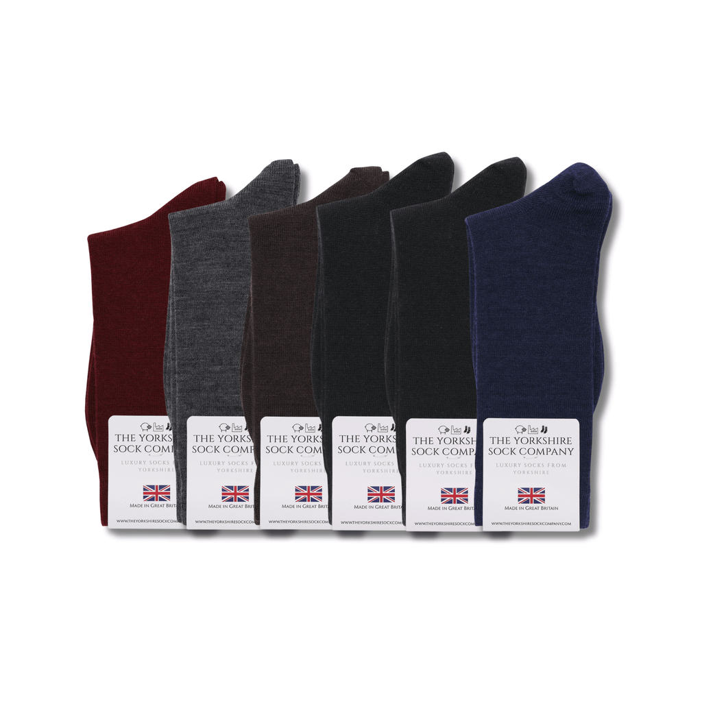 Duchy Everyday Merino Socks - 6 Pair Bundle Classic Dark Selection (£12 per pair)