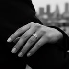 Dynamic Open Band Ring Adjustable – Handmade Sterling Silver 925