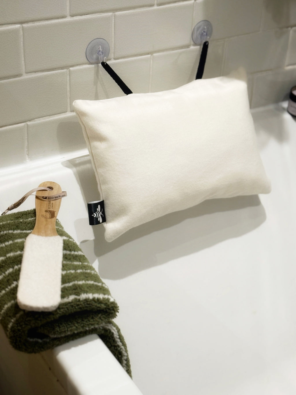 Luxury Bamboo Fleece bath pillow