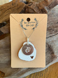 Baby Feet Scottish Sea Pottery 925 pendant