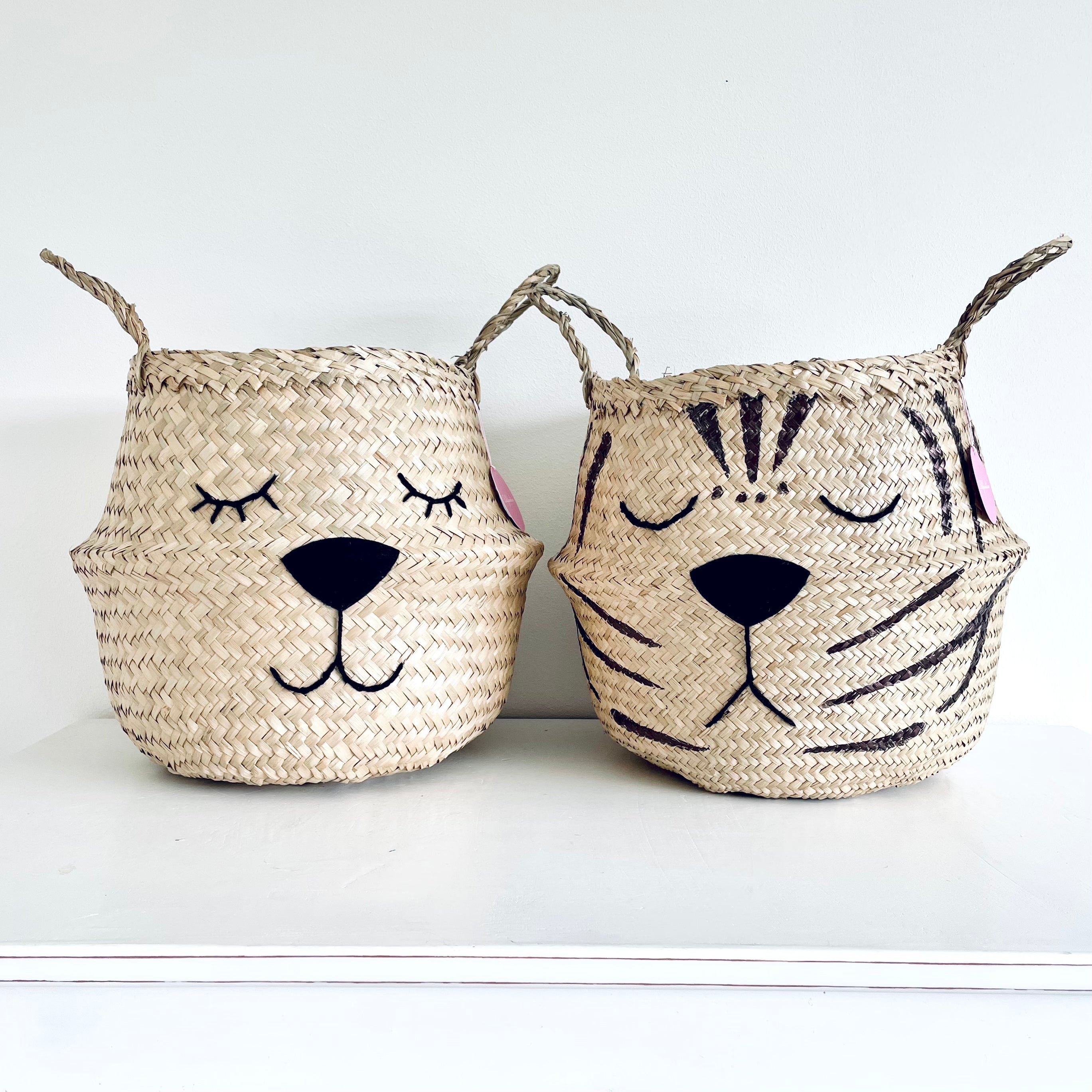 Natural Tiger Basket - Medium