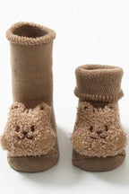 Boucle Teddy Slipper Socks For Little Feet