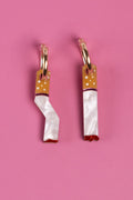 Cigarette Hoop Earrings