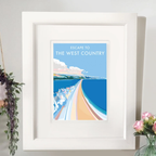 Vintage Travel Poster – Escape to The West Country Print by BeckyBettesworth (escape-to-the-west-country)