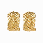 Herringbone Hoops