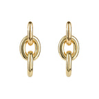 Triple Gold Hoop Drop Earrings