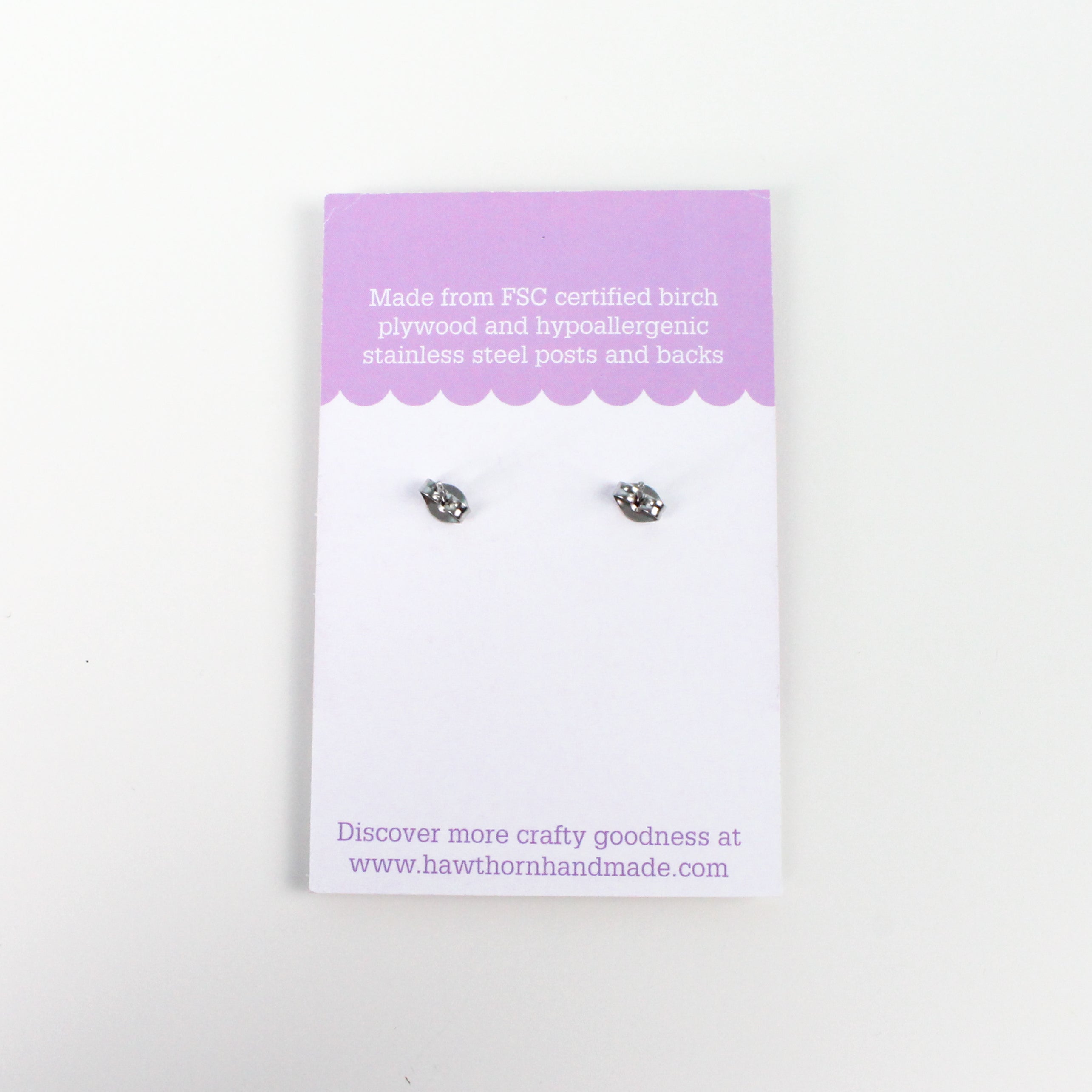Tape Measure Wooden Earrings  - Sewing Gift