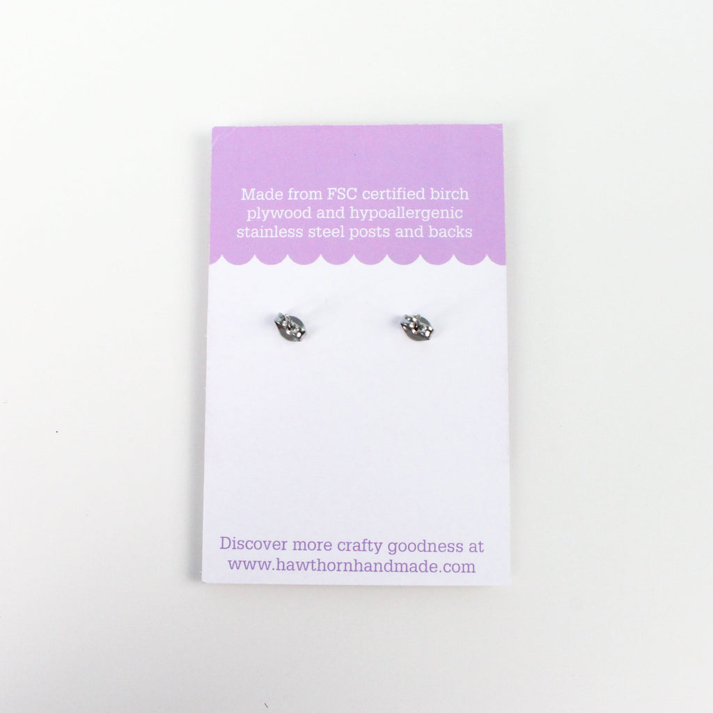 Embroidery Hoop Wooden Earrings  - Creative Gift
