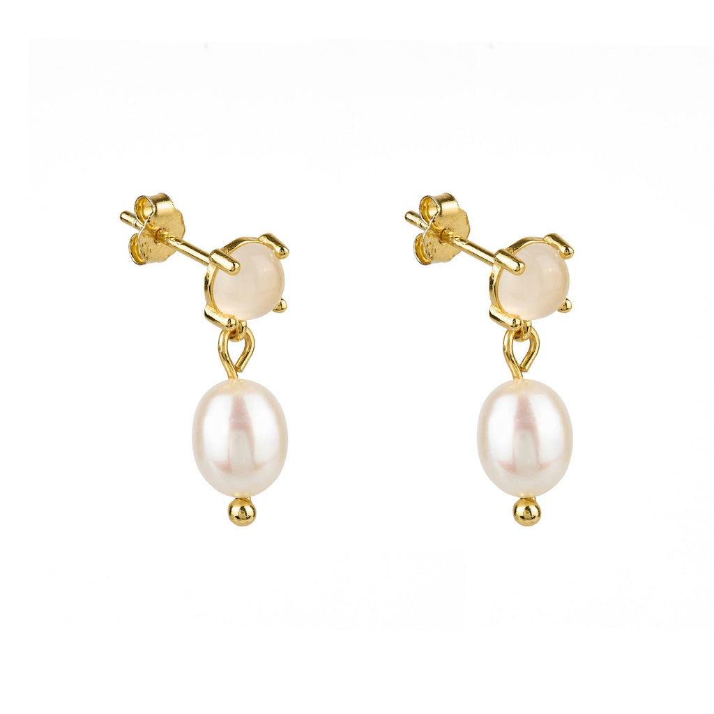 Opal Pearl Drop Earrings