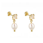 Opal Pearl Drop Earrings