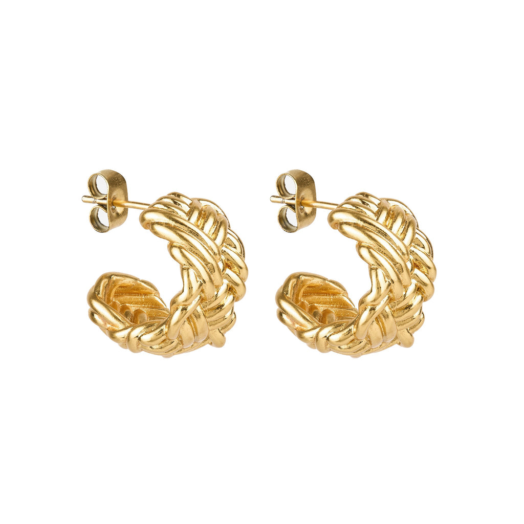 Herringbone Hoops