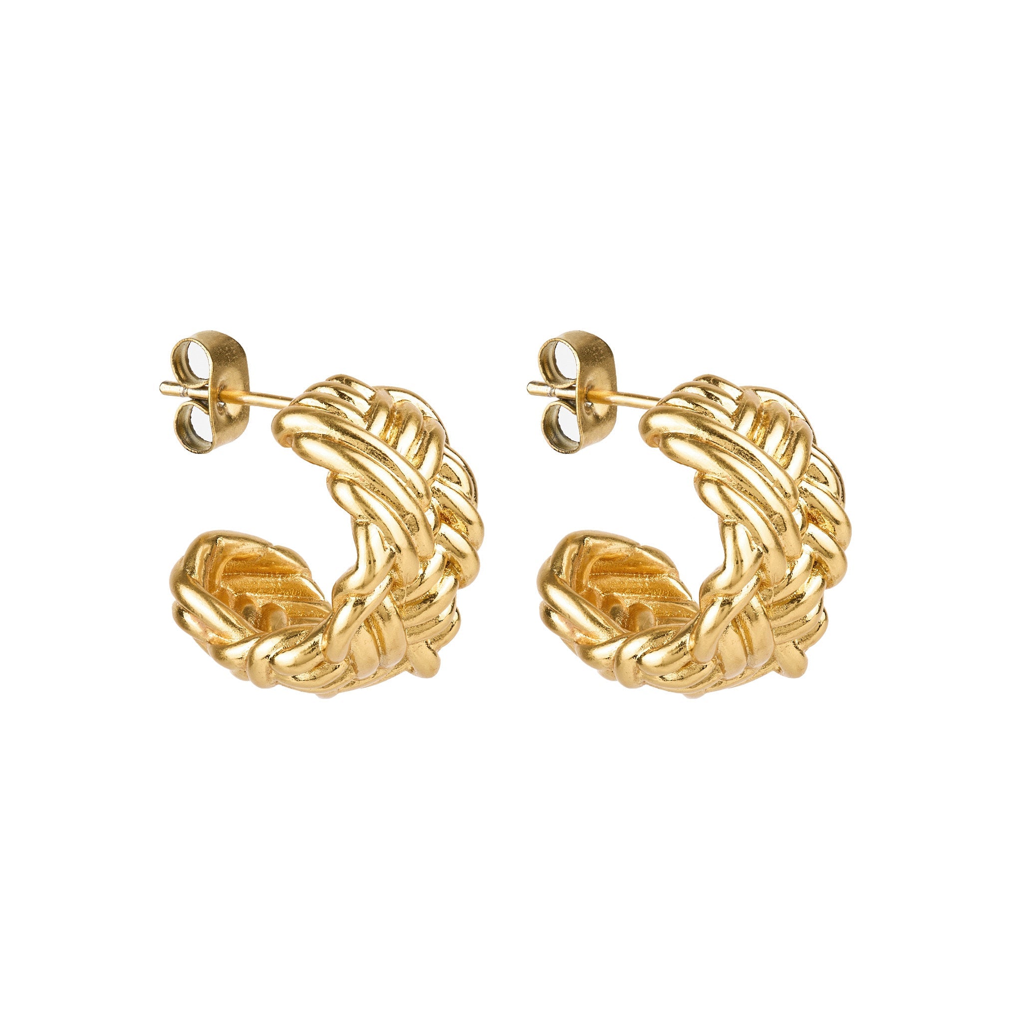 Herringbone Hoops