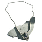 Eclipse Eye Unique Necklace – Sterling Silver & Blue Sapphire