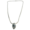 Eclipse Eye Unique Necklace – Sterling Silver & Blue Sapphire