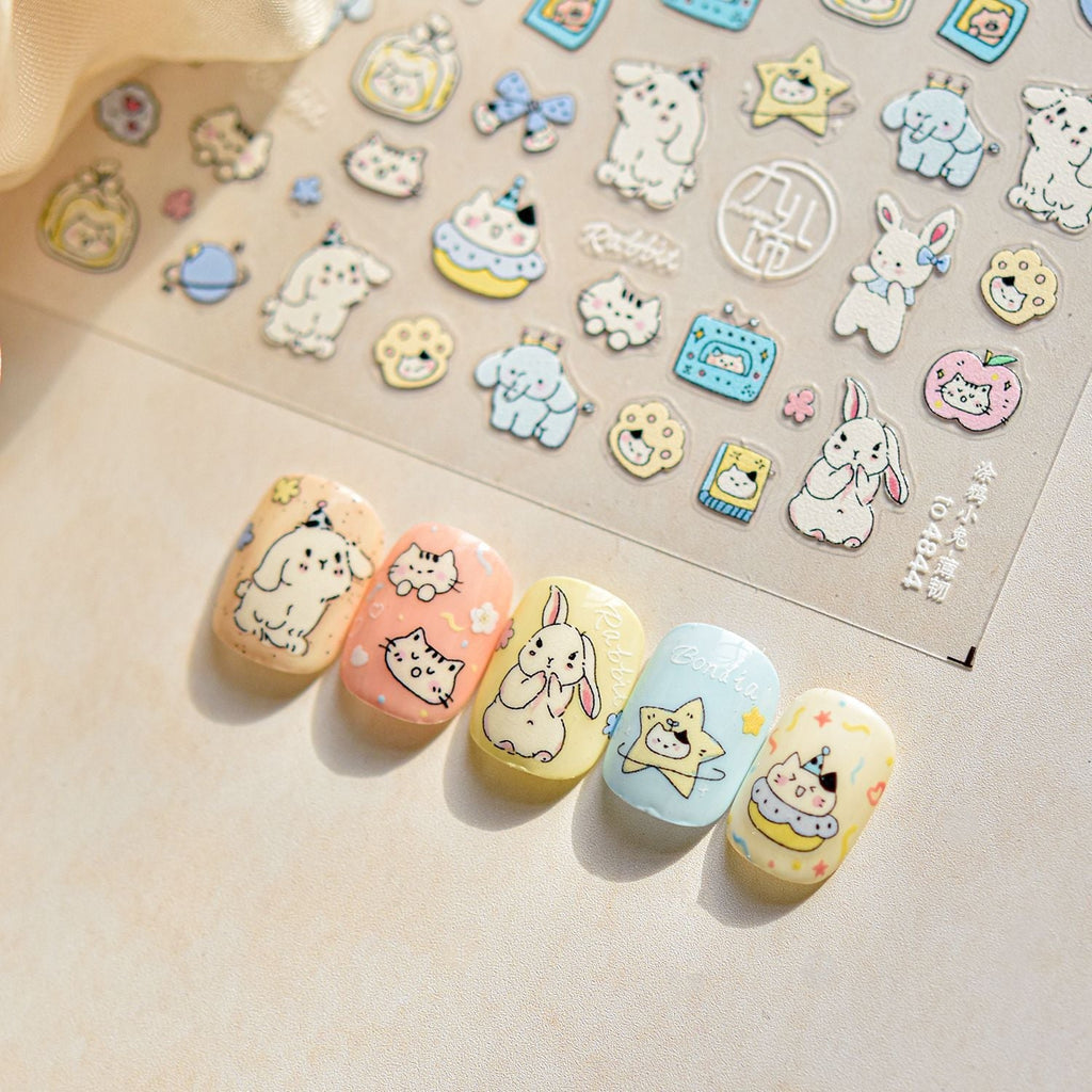 Hello Claws | Fluffy Puppy 5D Nail Deco Sticker