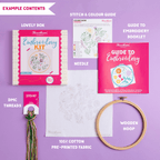 Herbarium Botanical Embroidery Kit for Beginners