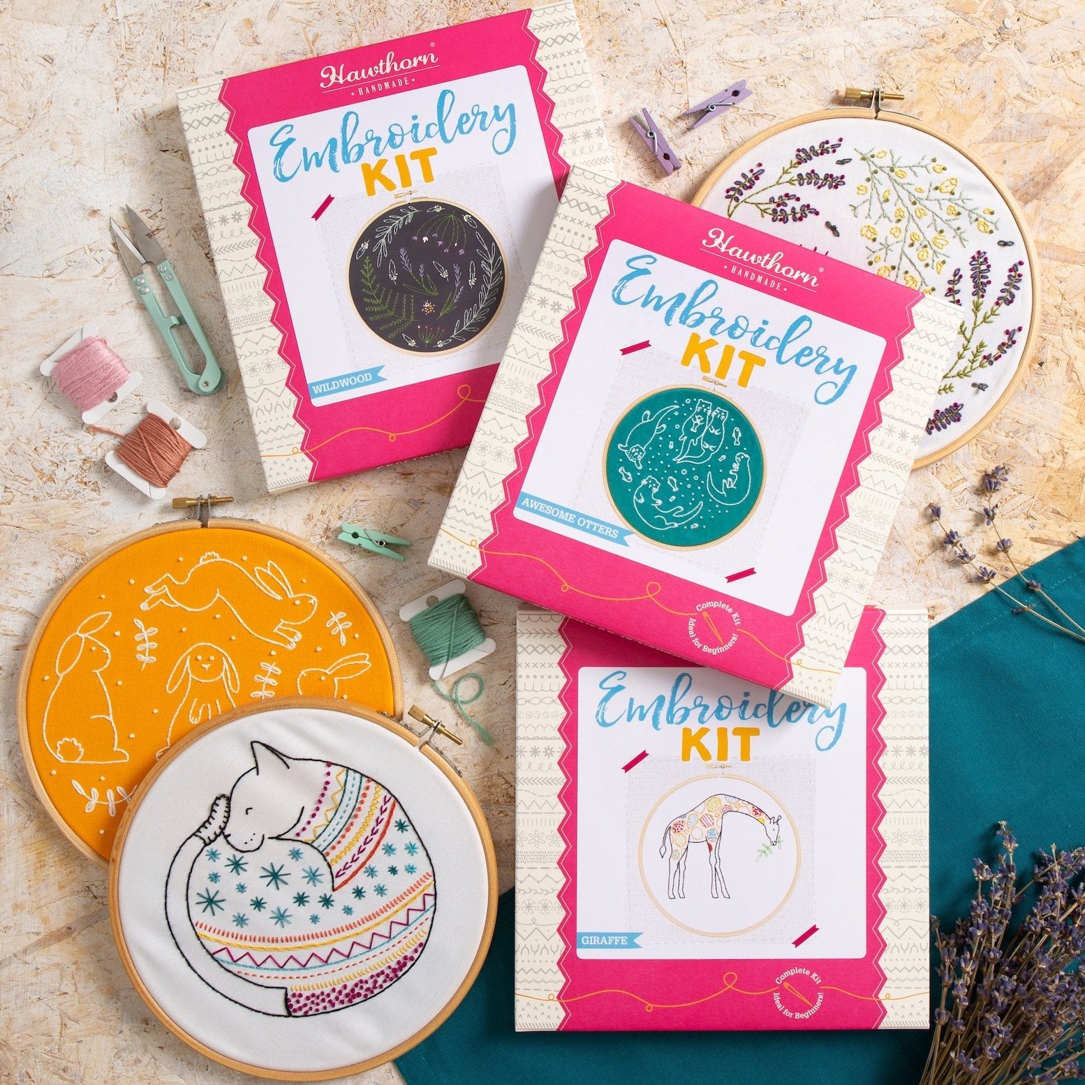 Winter Walk Christmas Embroidery Kit for Beginners