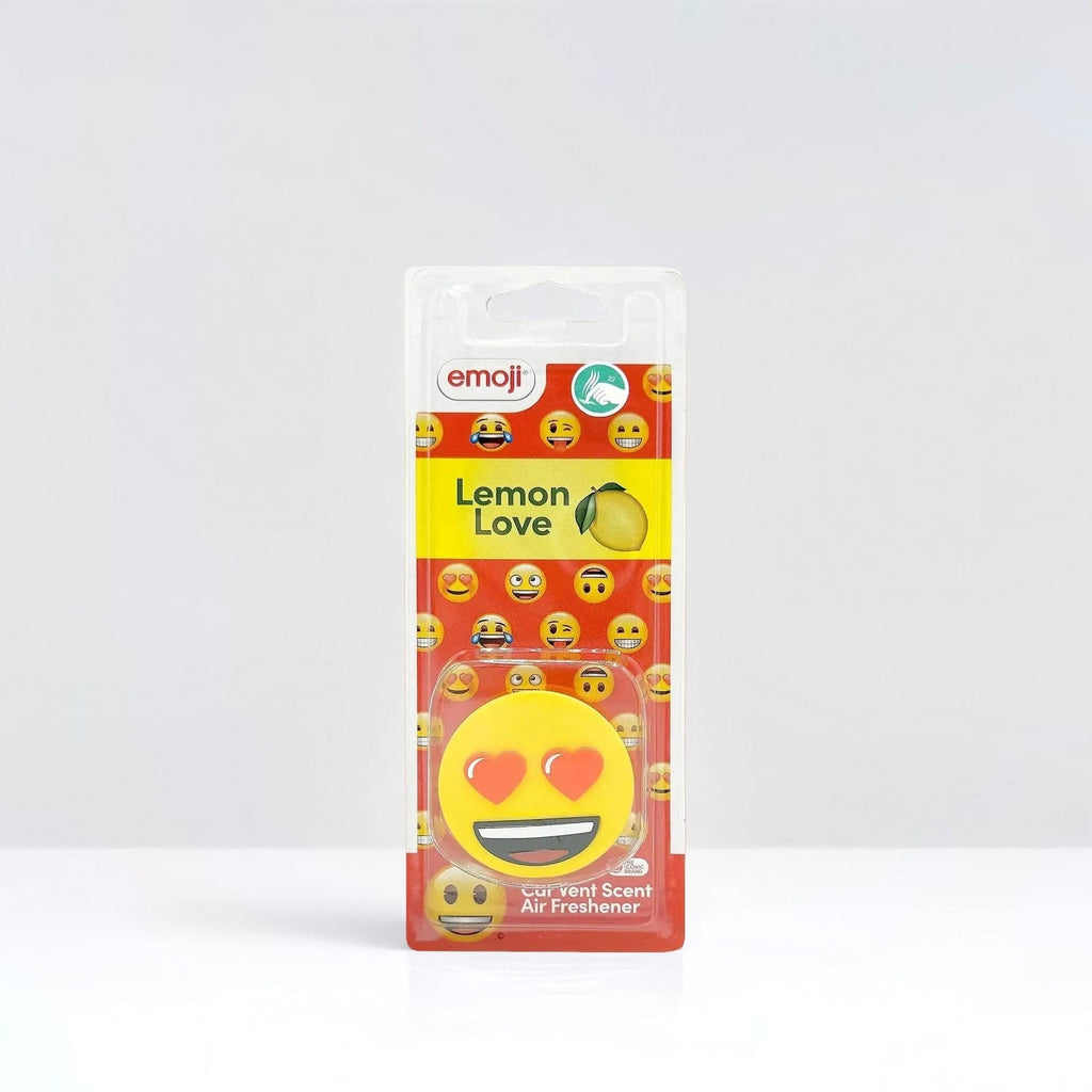 Emoji® Heart Eyes Vent Clip Car Air Freshener - Lemon Love Scent