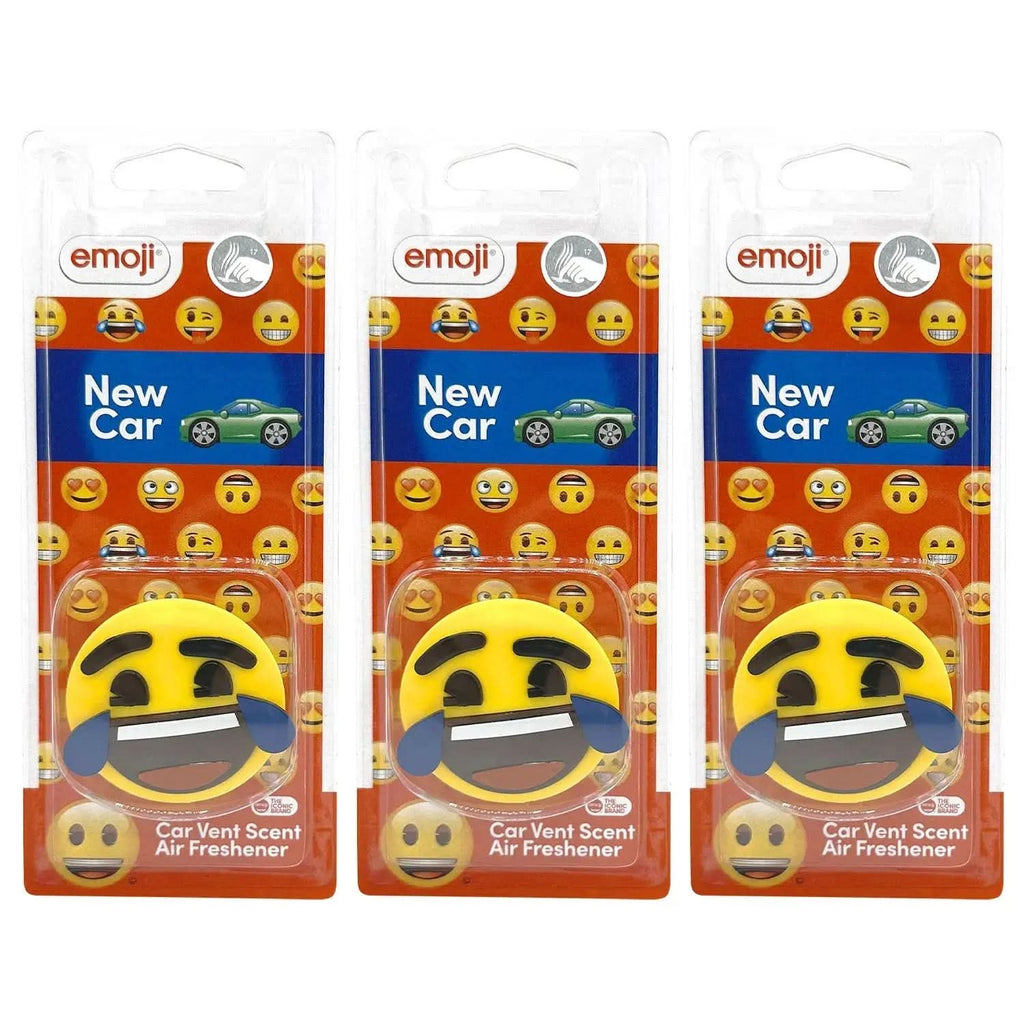 Emoji® Tears of Joy Vent Clip Car Air Freshener - New Car Scent