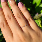 Thin Full Eternity Ring (1.2 mm) in Rose Gold