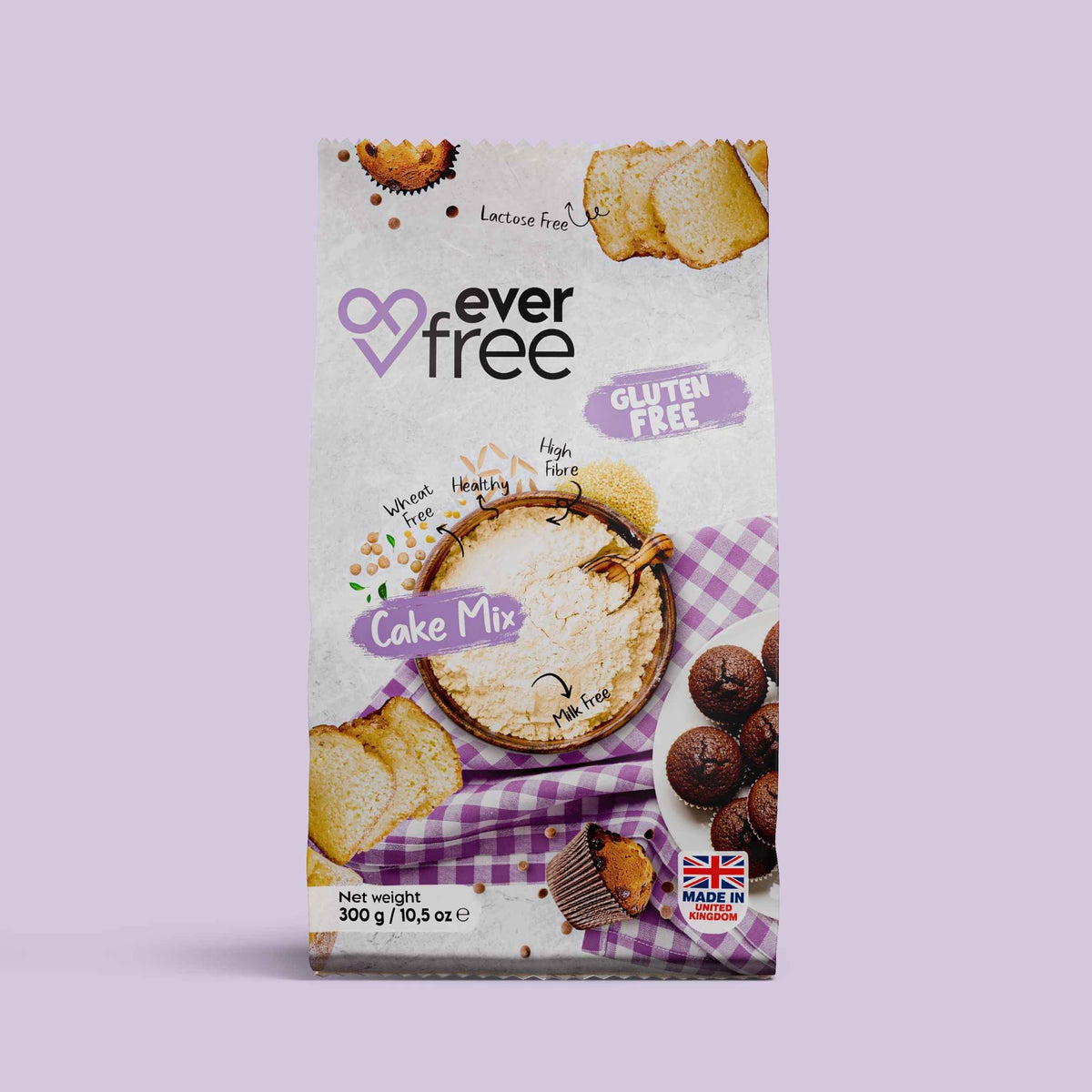 EverFree Gluten-Free Cake Mix - 300g | Pack of 3