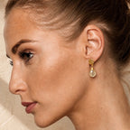Athena Kate Large Drop Earrings: Lemon Quartz