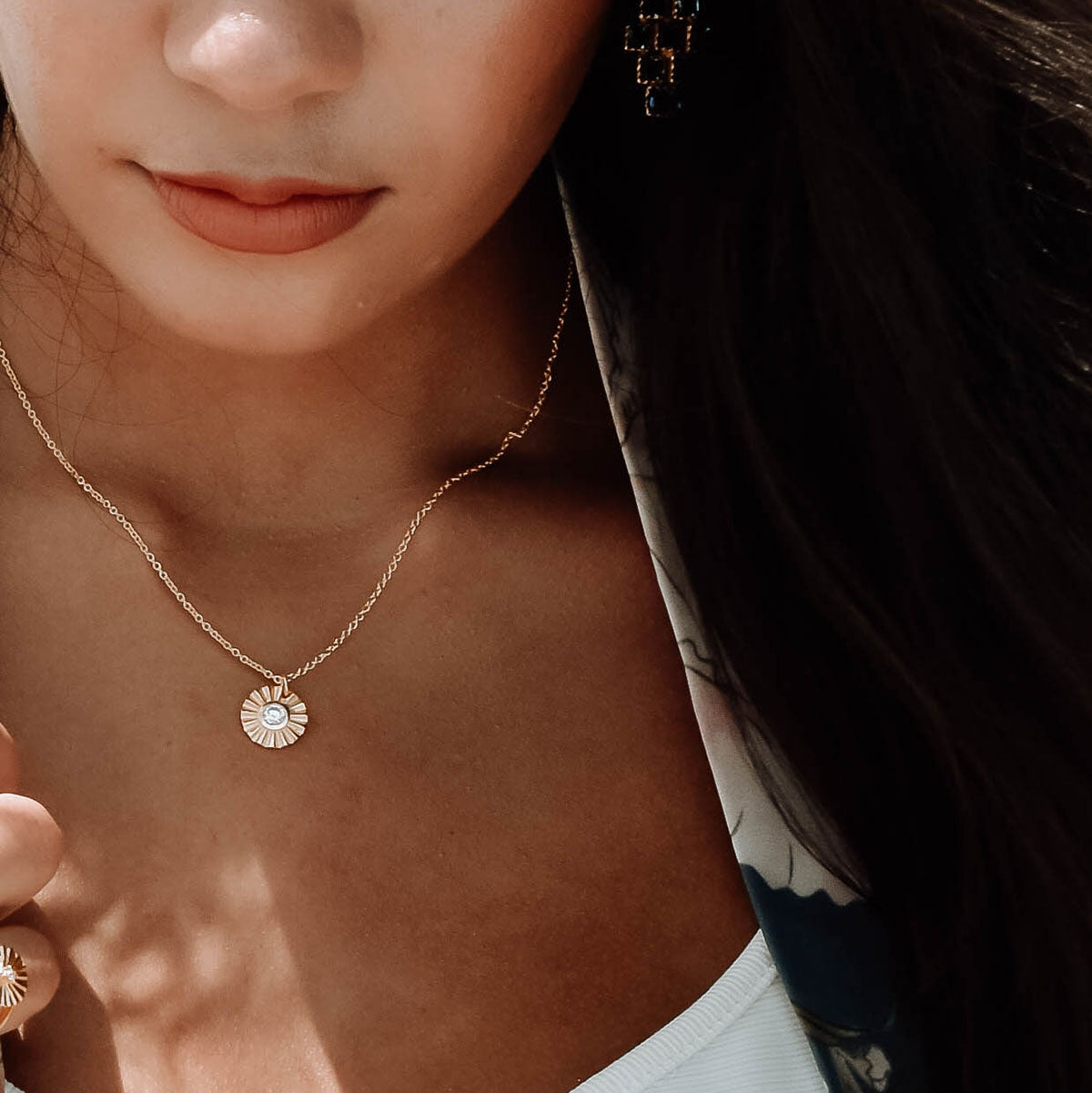 Astrul Nubis Pendant Necklace Cubic Zirconia