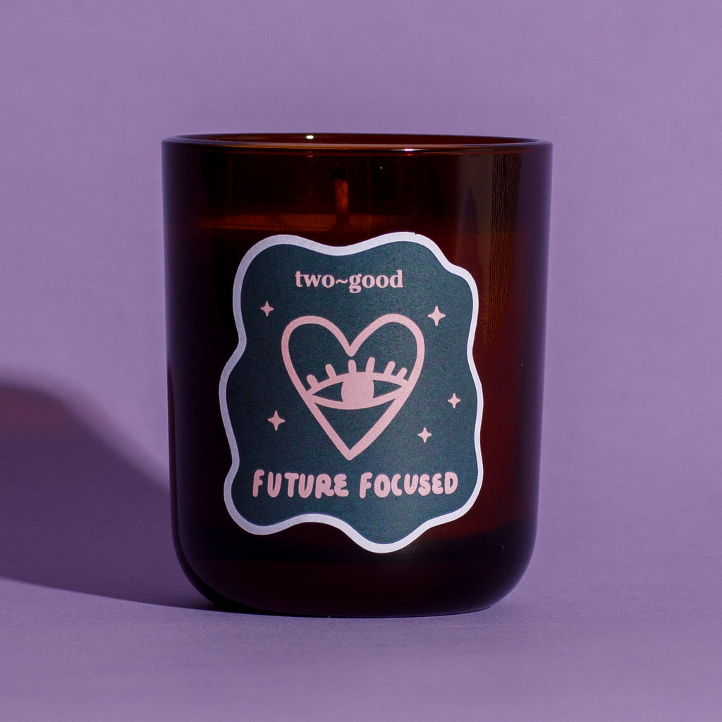 future focused soy wax scented candle