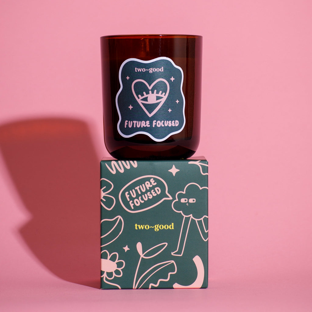 future focused soy wax scented candle