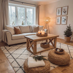 Farmhouse Coffee Table With Shelf
