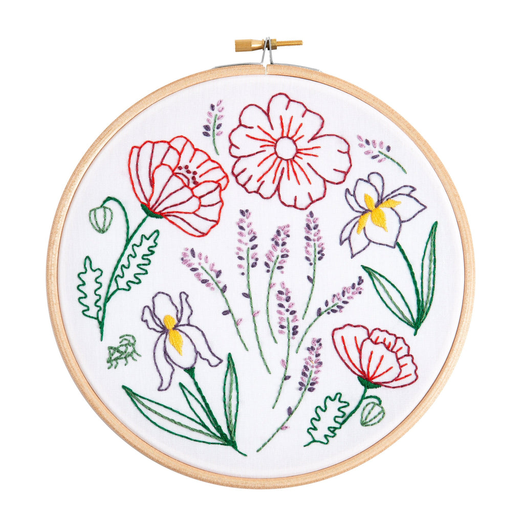Fields of Provence Botanical Embroidery Kit for Beginners