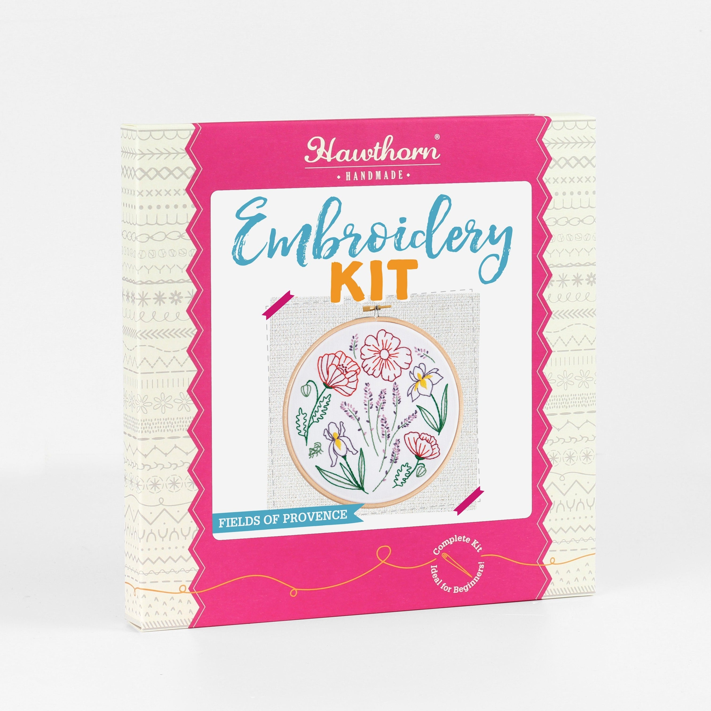 Fields of Provence Botanical Embroidery Kit for Beginners