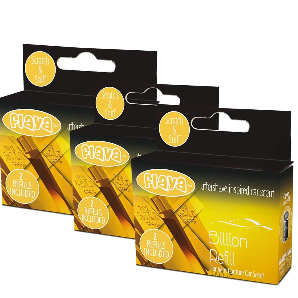 Flava Couture 2 Pack Refill Stick For Refillable Vent Car Air Fresheners - Billion