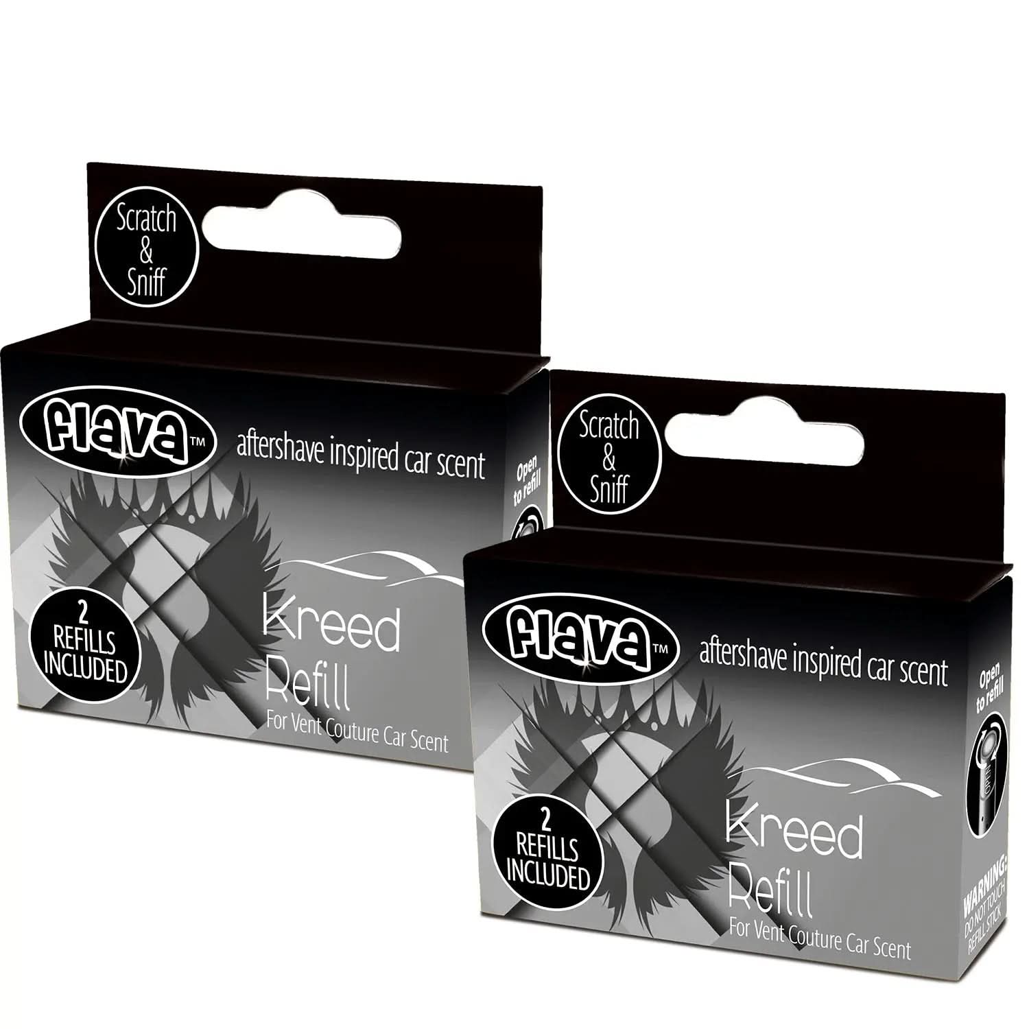 Flava Couture 2 Pack Refill Stick For Refillable Vent Car Air Fresheners - Kreed
